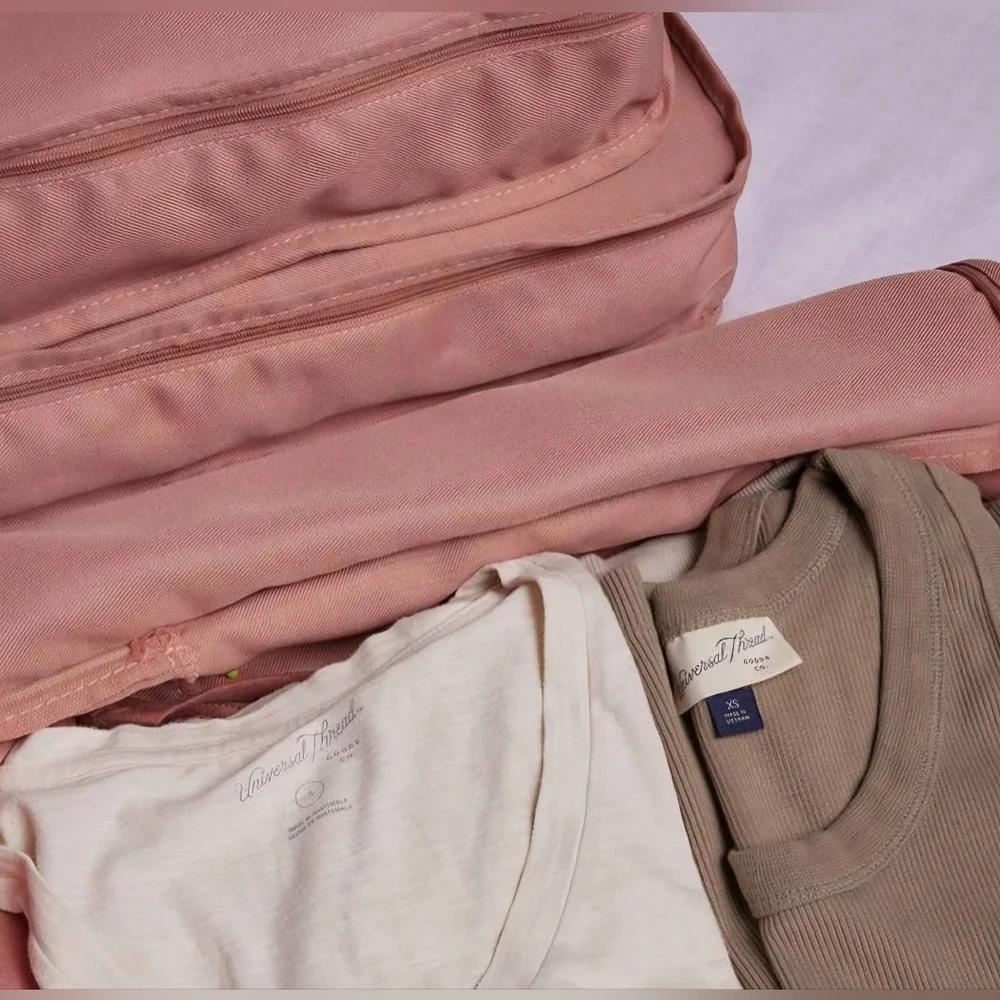 Hanky Panky Set of 3 Packing Cubes in Mauve **NEW